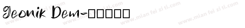 Geonik Dem字体转换
